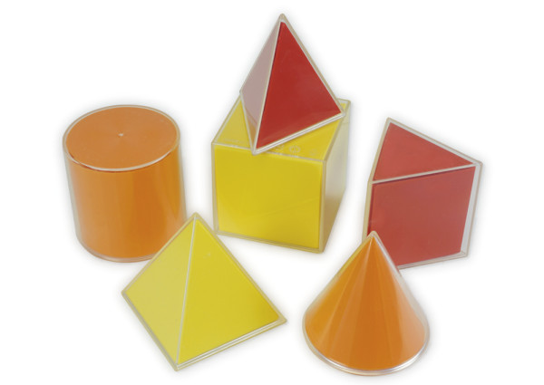 Geometrie-Körper Set L mit Flächenabwicklung 12-tlg.