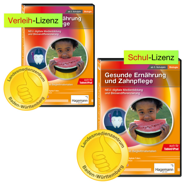 Didaktische DVD Gesunde Ernährung und Zahnpflege (tabletfähig)