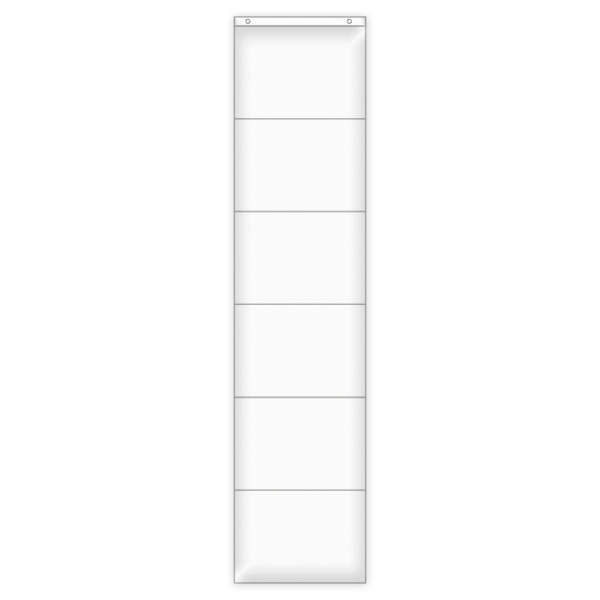 Hänge-Orga-Taschen A4, 6 Einstecktaschen Querformat, mit Haken