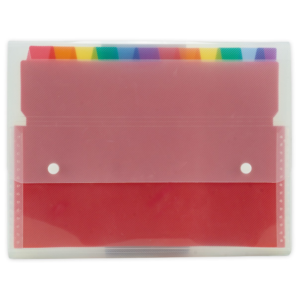 TimeTEX Fächermappe A4-Plus, transparent farbig