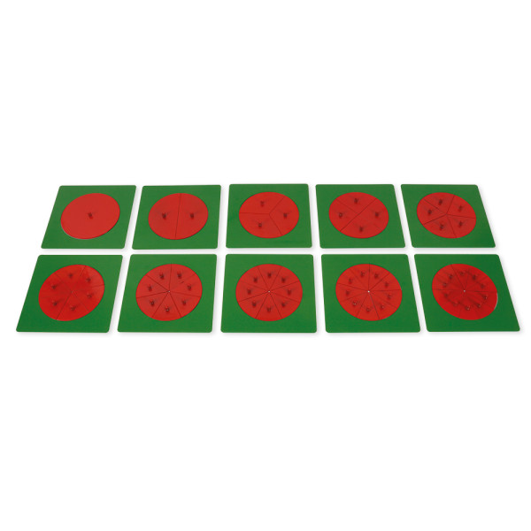 TimeTEX Metallene Bruchrechenkreise "Montessori Premium"