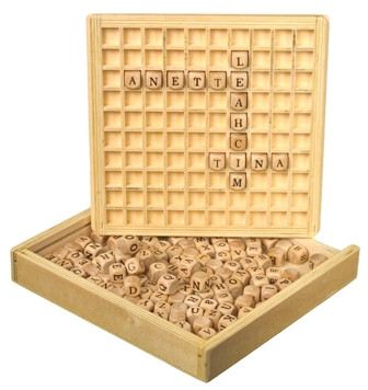 Wörter-Brett "Das Alphabet", mit 145 Würfeln
