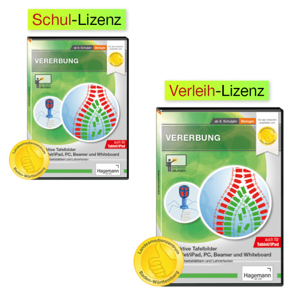 Interaktive Tafelbilder Vererbung (tabletfähig)