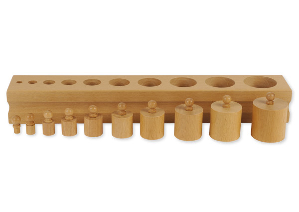 TimeTEX Block mit Zylindern 1 "Montessori Premium"