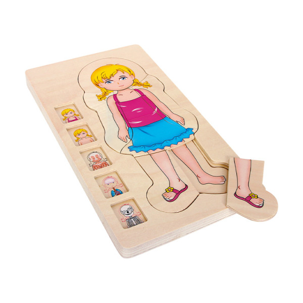 Körperschichten Puzzle Mädchen (28-tlg.)