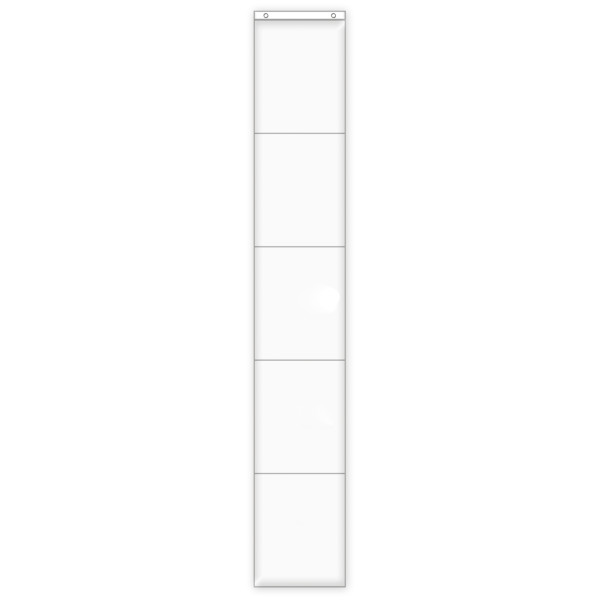 Hänge-Orga-Taschen A4, 5 Einstecktaschen Hochformat, mit Haken